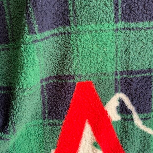 American Eagle Green/Blue Plaid Tree Throw 50 x 60 - Picture 3 of 13